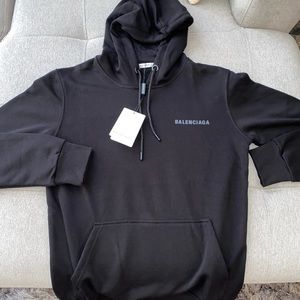Black Balenciaga Hoodie
